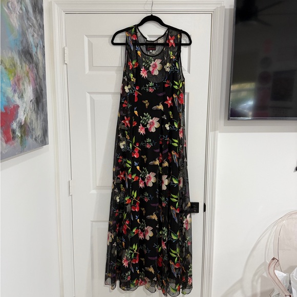 Johnny Was Emilda Mesh Dress Size XL - Picture 3 of 7